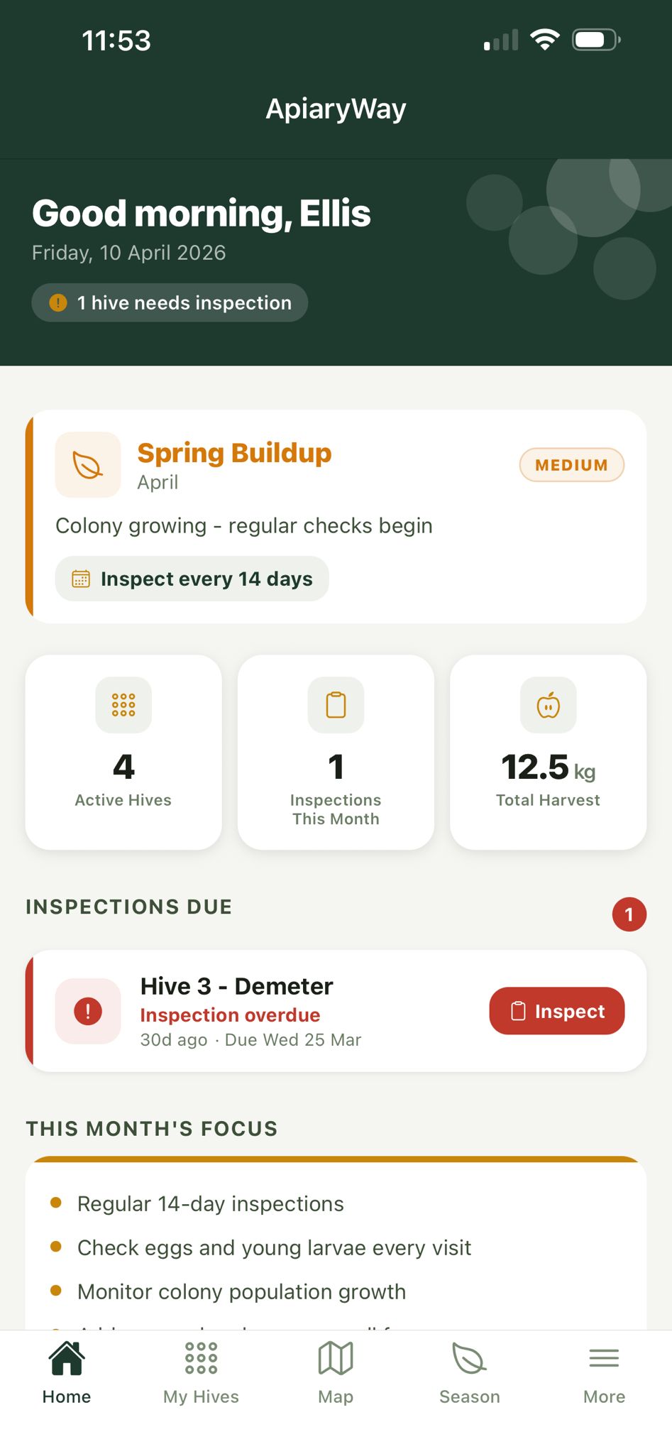 ApiaryWay Dashboard